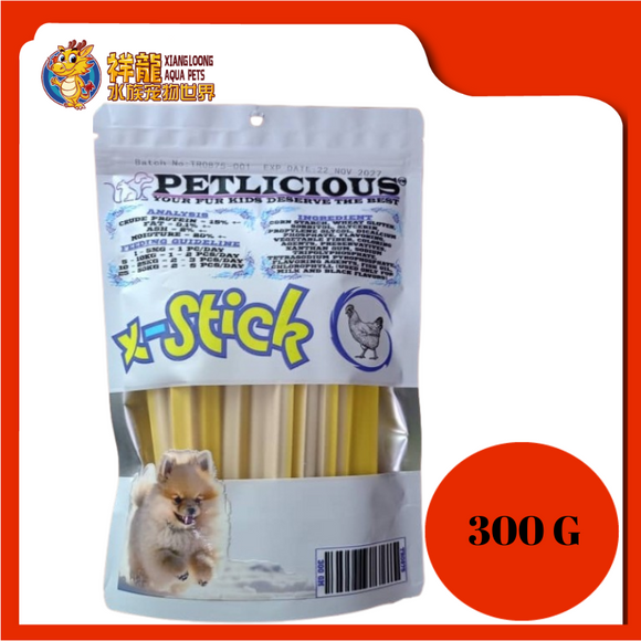 PETLICIOUS X-STICK CHICKEN 300GM