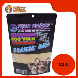 PRIME NOURISH FREEZE DRY CHICKEN + EGG YOLK + SHRIMP 85G