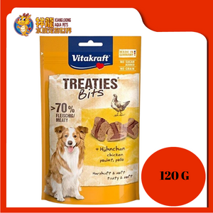 VITAKRAFT TREATIES BITS + CHICKEN 120G [V28808]