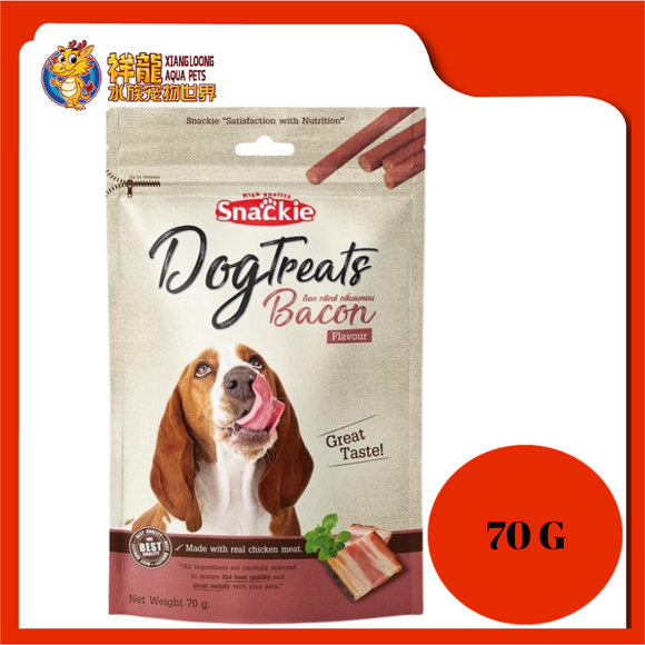SNACKIE DOG TREATS BACON FLAVOUR 70G