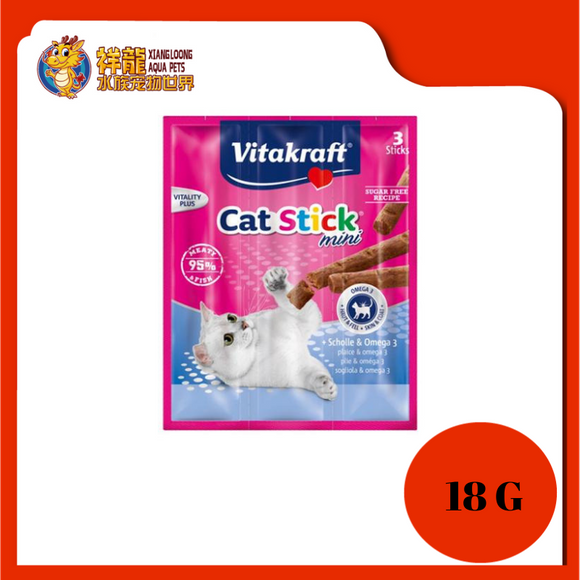 VITAKRAFT CATSTICK PLAICE & OMEGA 3 (18G)