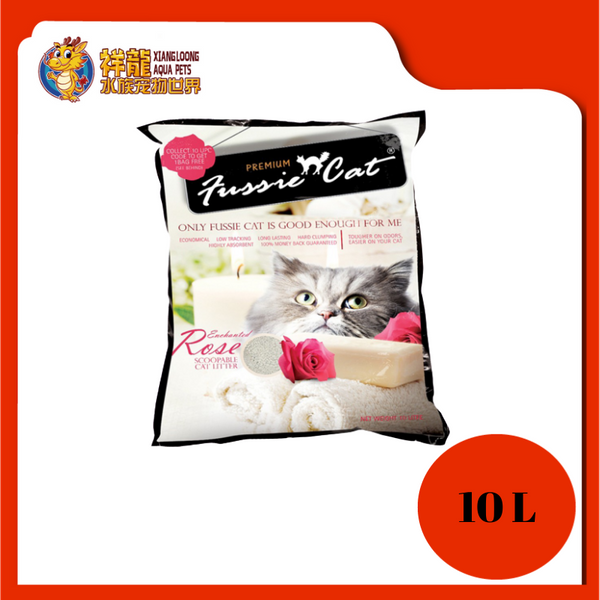 FUSSIE CAT LITTER ENCHANTED ROSE 10L Xiang Loong Aqua Pets Sdn Bhd