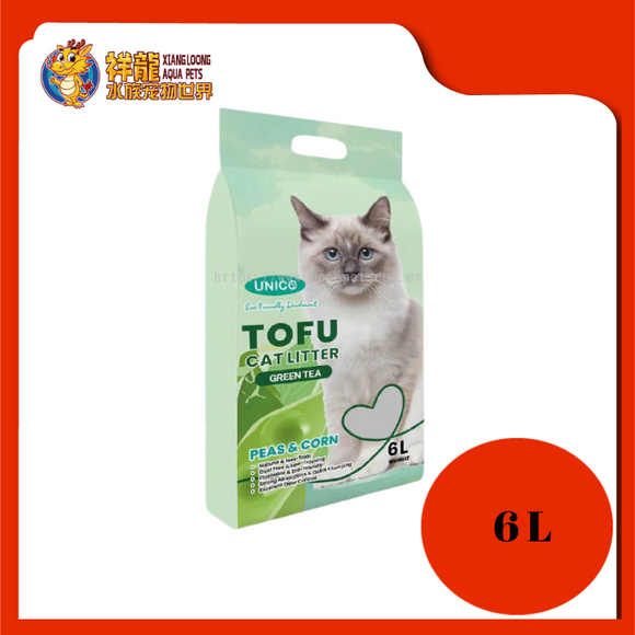 UNICO TOFU CAT LITTER 6L [GREEN TEA]