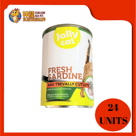 JOLLY CAT SARDINE &TREVALLY CUTLETS 400G (RM3.28 X 24 UNIT)