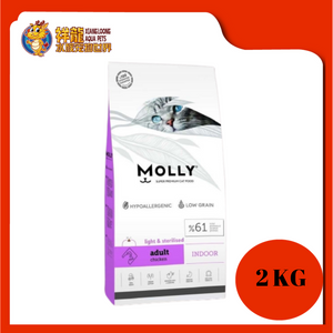 MOLLY ADULT CAT LIGHT & STERELISED CHICKEN 2KG