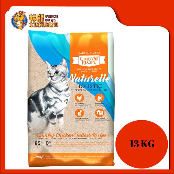 CINDY HOLISTIC COUNTRY CHICKEN INDOOR 13KG