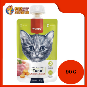 WANPY FRESH MEAT TUNA & CHICKEN & CARROT 90G