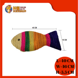 CAT SCRATCHER-XL[FISH]{38340} 40X16X5.5CM