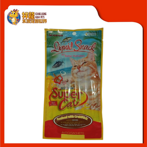 SUPER CAT LIQUID SEAFOOD W CRAB STICK 15GX4PK