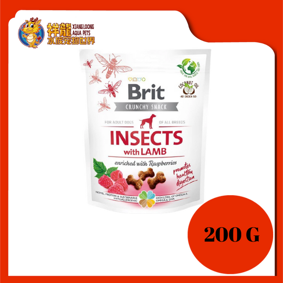 BRIT INSECTS WITH LAMB & RASPBERRIES 200G